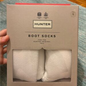 Hunter White Casual Socks